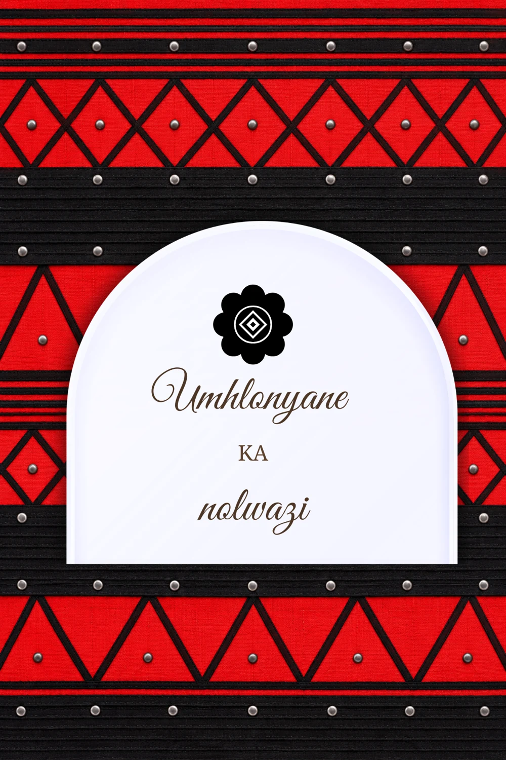 Crimson Diamond Umhlonyane invitation, front